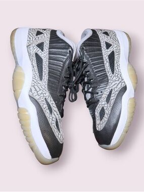 Nike Air Jordan 11 Retro IE Low Black Cement Size 12 919712-006